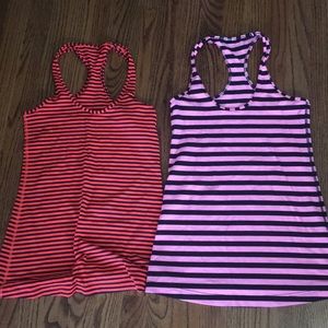 2 Lululemon tank tops. Selling as pair.